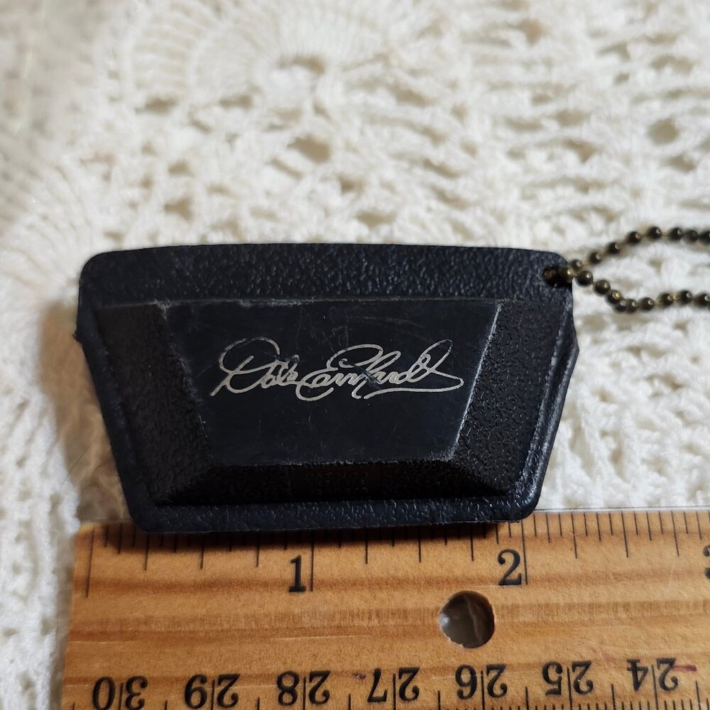 Dale Earnhardt vintage key chain ear plug holder